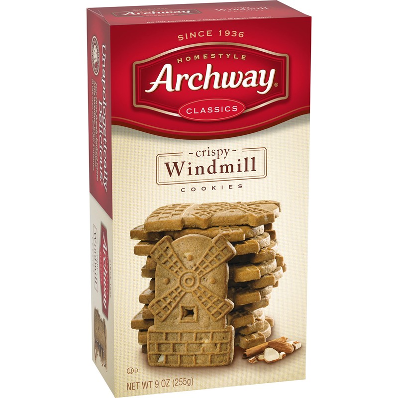 Archway Cookies, Crispy Windmill Cookies, 9 Oz Box