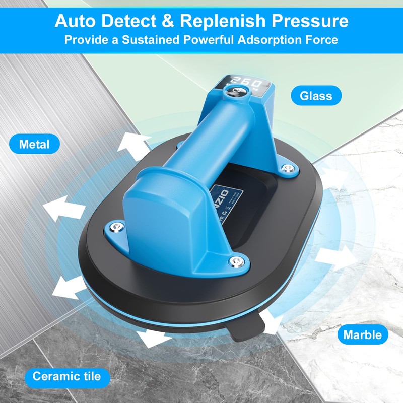 Battery Suction Cup – Cordless Vacuum Lifter for Tiles Glass,