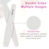 CGBE Professional Nail Files, 12Pcs 150/150 Grit Files Set Double-Sided