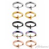 ALOHAMONI Fake Earrings, Ear Cuff, Earrings, Thin Hoop, Binaural, 2-piece