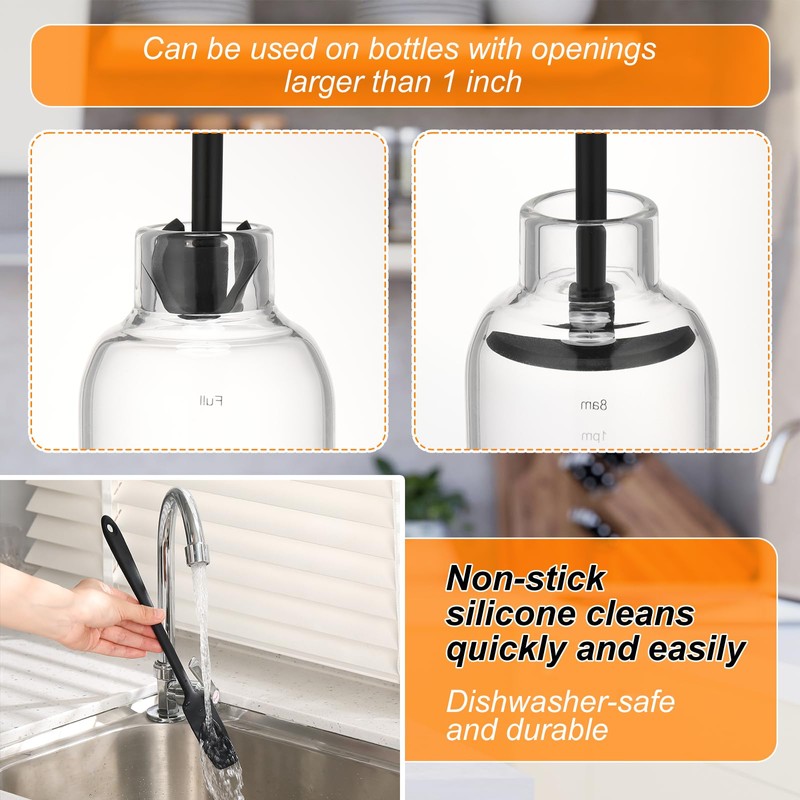 Dunkive Blender Spatula Set, Under Blade Bottle Scraper and Jar