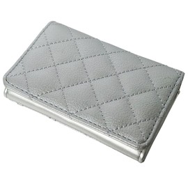 Cross Marbury R88 Business Card Holder, Card Case, Adult, Cute, Quilting, Magnetic Button, Business, Stylish, Compact, Silver