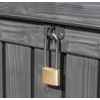2 Pcs Heavy Duty Padlock Long Shackle Padlock with Keys,