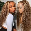 Highlight Lace Front Wigs Human Hair 28 Inch Pre Plucked