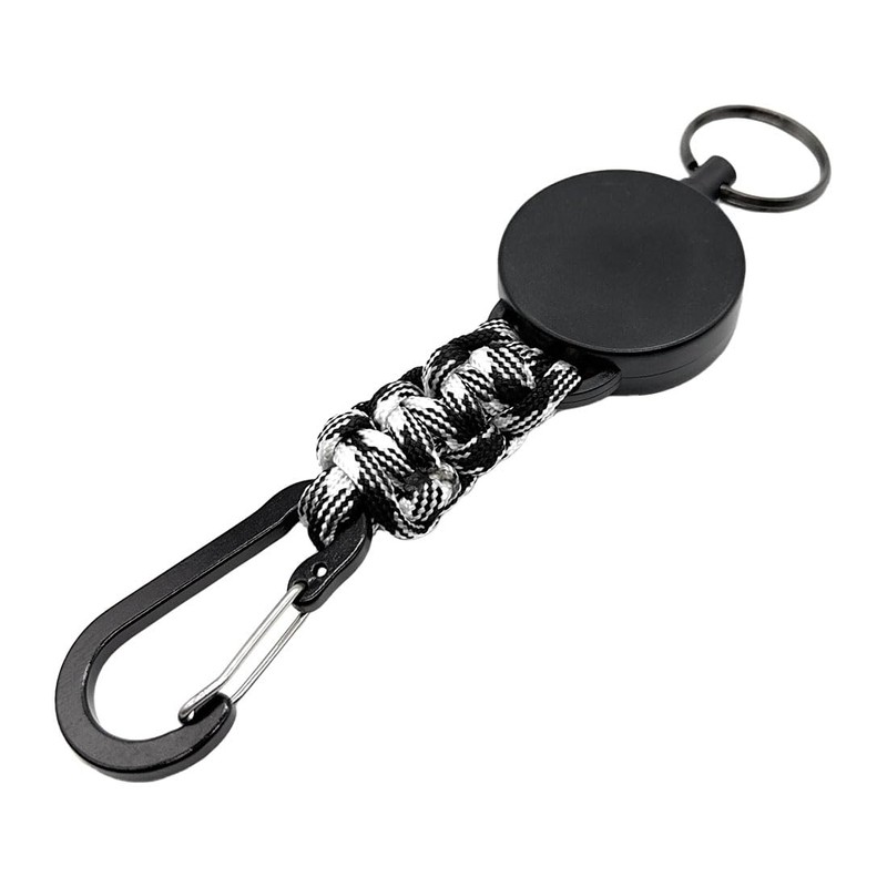 A-CRAFT Reel Keychain, Extends to 23.6 inches (60 cm), Key