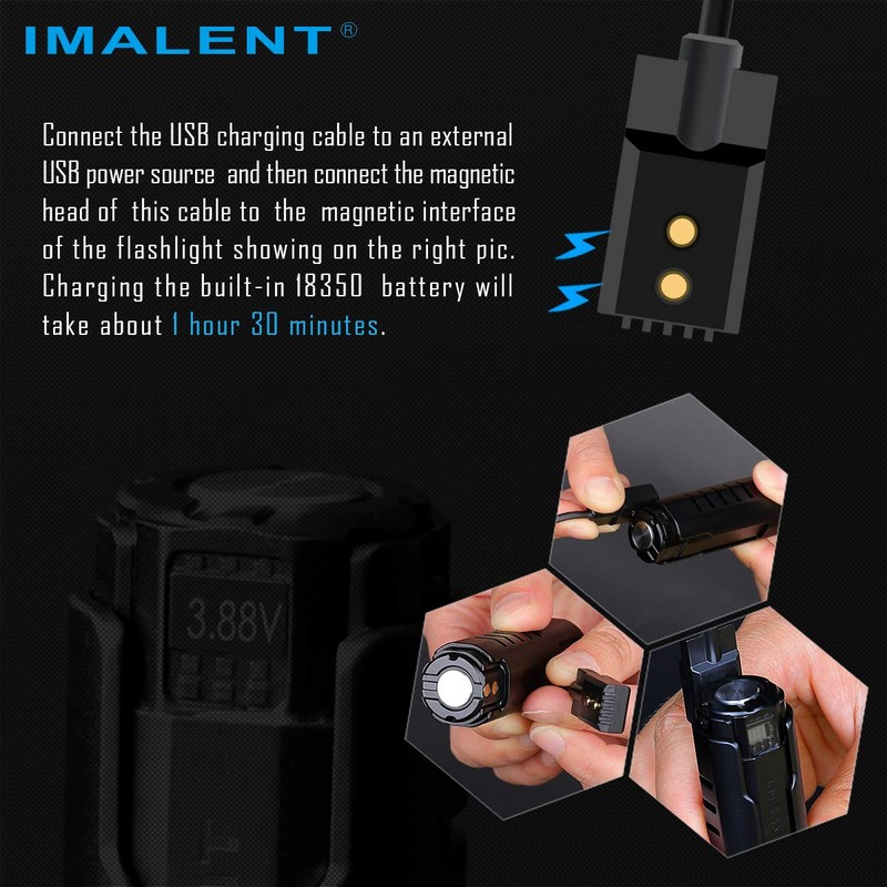 IMALENT LD70 Pocket EDC Flashlight, 4000 Lumens Compact Bright Powerful
