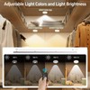 XNREOZLM Puck Lights with Remote Control, Rechargeable Under Cabinet,3 Color