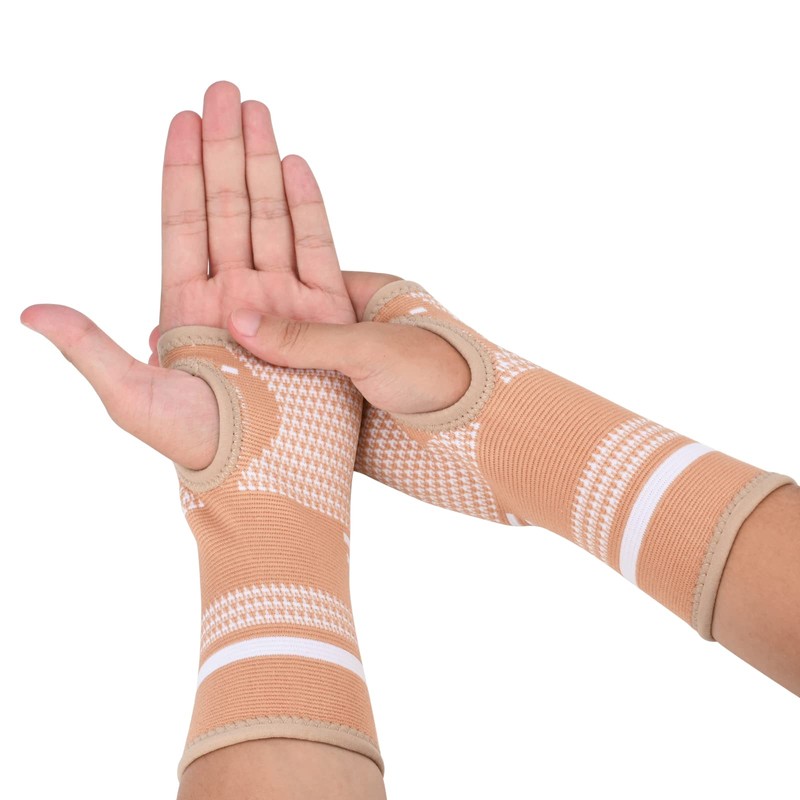TCOOGO Copper Wrist Compression Sleeves, Support Brace for Arthritis, Tendonitis,