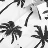 KYKU Hawaiian Shirt Man Graphic Button Up Shirt Coconut Tree,