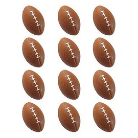 Charmed Stress Balls Squeeze Foam for Anxiety Relief, Relaxation, Party Favor Toy, Gifts (12 Pack) (Football)