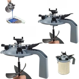 2PCS 4L/1Gallon Paint Mixing Mate Lids Kit, Paint Can Lid with Sealing Pour Spout, Paint Mixing Blade, Universal Drip Free Paint Shaker, Car Paint Dispenser, for Stirring, Storing and Pouring