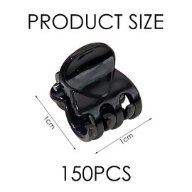 150 Pieces Of Black Mini Plastic Hairpins, Children'S Hairpins, Simple And Versatile Hair Accessories, Hairstyle Accessories.