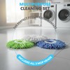 SIMPLI-MAGIC 79349 Spin Mop Cleaning System with 3 Microfiber Mop