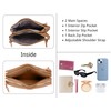 Isabelle Faux Leather Crossbody Bag with Multiple Compartments, Detachable Chain