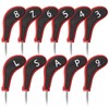 Craftsman Golf 11pcs/Set Meshy Golf Club Iron Head Covers Headcover