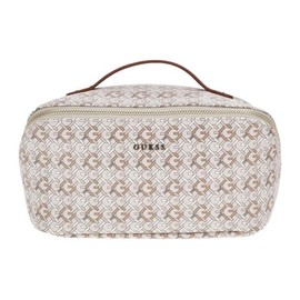 GUESS Make Up Case Beige Multi, Beige/Multi-Coloured