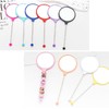 Frinnovan 10 Pack Beadable Mirrors with Blank Bar Cute Travel