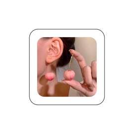 Vacaonio Boho Red Cherry Dangle Earrings Cute Cherry Drop Earrngs Red Fruit Earrings Long Sweet Cherry Earrings 3D Cherry Charm Earrings Spring Earrings Jewelry for Women