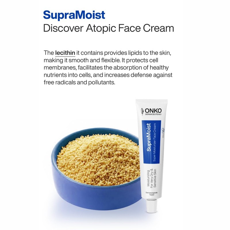 ONKO DERMA'CEUTICALS SupraMoist Super Moisturizer Face Cream, Advanced Skin Care