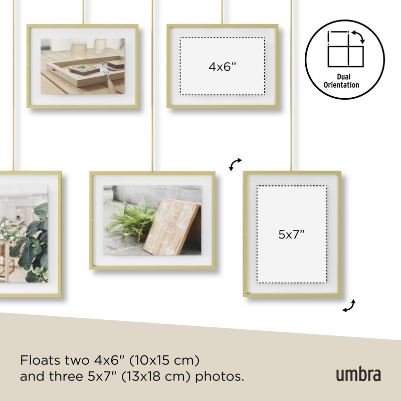 Umbra Exhibit Adjustable Photo Display – DIY Collage Set Mounts