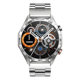 Reloj Inteligente Haylou Solar 5 Bt5.3 Reloj Con Doble Banda Caja Gris Correa Gris Bisel Gris Diseño De La Correa Mesh