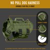 DNALLRINO No Pull Tactical Dog Harness for Medium and Large