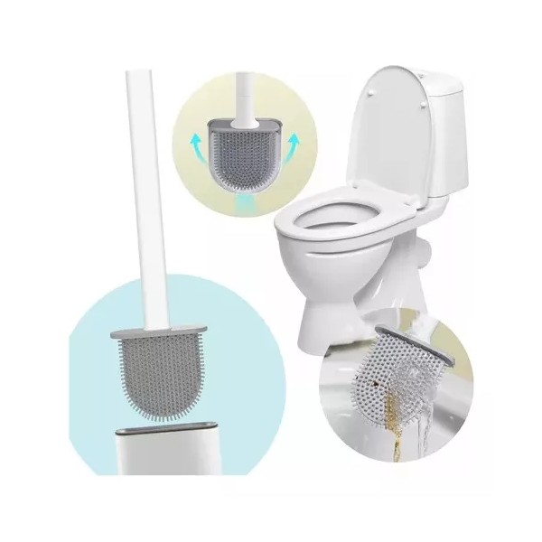 Universo en Linea Limpieza Inodoro Cepillo Accesorio Baño Base Empotrable