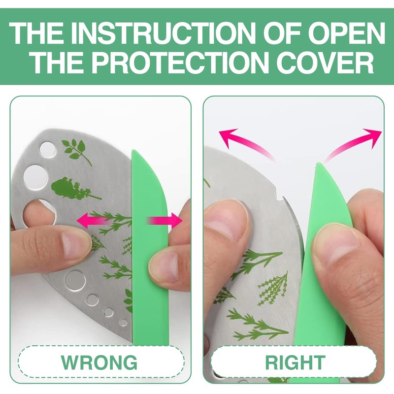 Qiyuda 9 Holes Herb Leaf Stripper and Herb Cutter 2