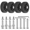 Zoofen 4 Pcs Luggage Wheels Replacement 50x14mm Suitcase Replacement Wheels