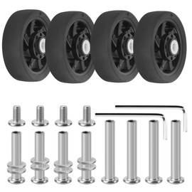 Zoofen 4 Pcs Luggage Wheels Replacement 50x14mm Suitcase Replacement Wheels Wear-Resistant Repair Casters for Luggage（ZC13)