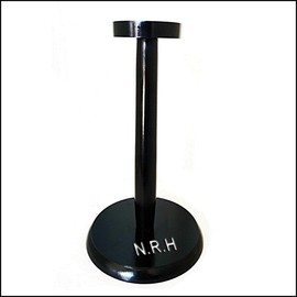 Medieval Wooden Armor Helmet Stand Black Color