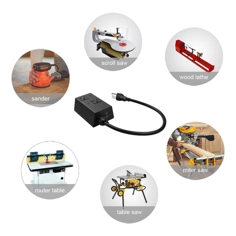 Automatic Vacuum Switch for Power Tools, Etoolcity Unique Current Sensing