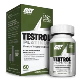 Testrol Platinum 60 Caps Gat Sport Precursor De Testosterona                                                                                          