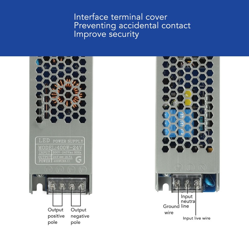 400W LED Drive Power Light Weight LED Drive Transformer Aluminum