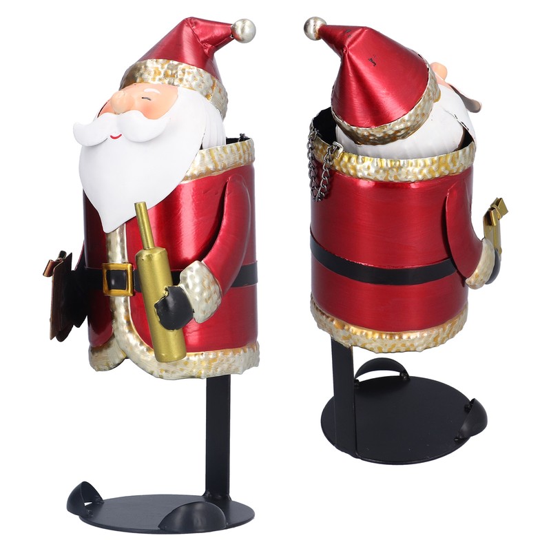 Santa Claus Wine Rack Innovative Dinning Table Decoration Ornament for