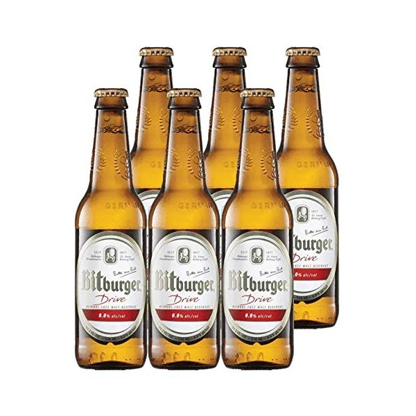 Bitburger Drive Non-Alcoholic German Beer 330ml (.33l) 6-Pack