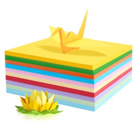 Barlone 200 Sheets of Colourful Paper A4, 297 mm x 210 mm Craft Paper, Colourful Paper Origami Paper, Colourful Paper for Crafts, Coloured Paper Folding Paper in 10 Colours, for DIY Origami, Printing,