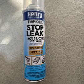 Henry 880 Tropi-Cool Stop Leak 100% Silicone Clear Spray Sealer 14.1 Oz.