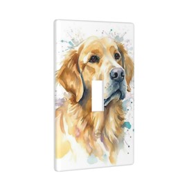 Labrador Dog Fun Wall Plates Light Switch Cover Decorative Single Toggle Switch Plate For Kitchen Bathroom Living Room