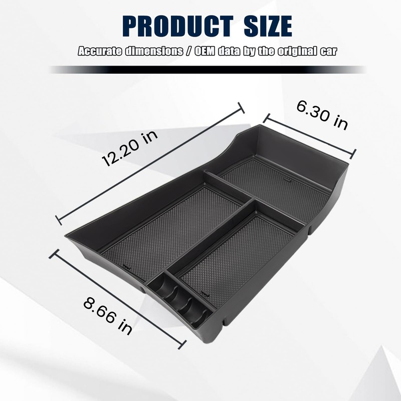 Neepiar Lower Center Console Organizer Compatible with Nissan Rogue 2021