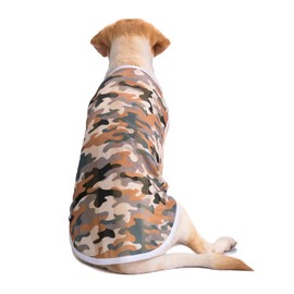 Pet Clothes, Large Dog Shirt Camouflage T Shirt Breathable Dog Sunscreen Clothes Outfits Vest Apparel for Medium Large Dogs (30/3XL:Green Camouflage)