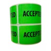 Labels and More 500 Accepted QC Green Inventory Control Warehouse
