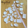 tomtask Dollhouse Miniature Plastic Plates Plates Plates Set of 33