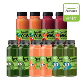Pulmuone Fresh Up (190ml / 풀무원 프레시업 (190mlX10병) 케셀아세라 2개 양배추천해 2개 당근망고지 2개 CCA 2개 ABC 2개