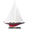 NAUTIMALL Wooden Sailboat Decor Ship Model 28" Endeavour America's Cup
