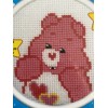 Care Bears Love-A-Lot Bear Blows A Kiss Counted Cross Stitch Pattern 2.89” Round