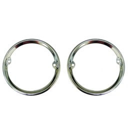 United Pacific Stainless Steel Tail Light Bezel Set 1955-59 Chevy and GM Stepside Truck