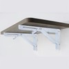 White Folding Shelf Brackets Max. Load 220 lb, Heavy Duty