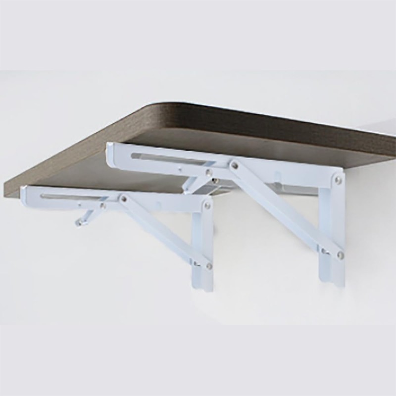 White Folding Shelf Brackets Max. Load 220 lb, Heavy Duty