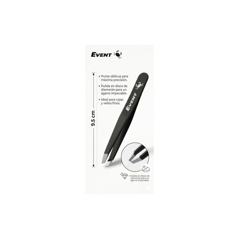 EVENT Rainbow Tweezers Precision Slanted Polished Diamond Disc Professional Quality